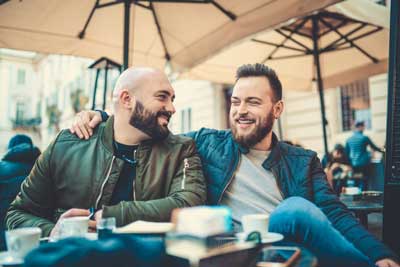 Two Men Smiling